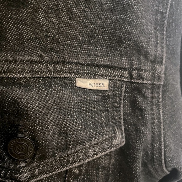 MOTHER The Furry Drifter Denim Faux Fur Jacket - Picture 5 of 14